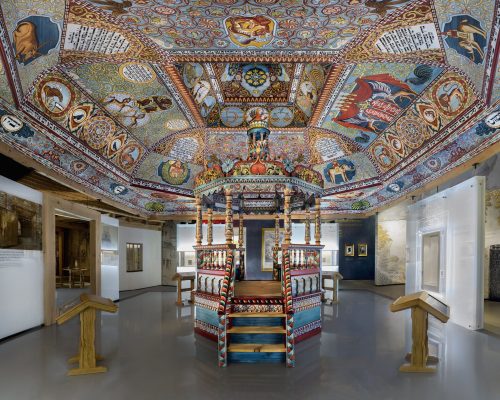 Museum_of_the_History_of_Polish_Jews_in_Warsaw_Main_exhibition_Gwoździec_synagogue